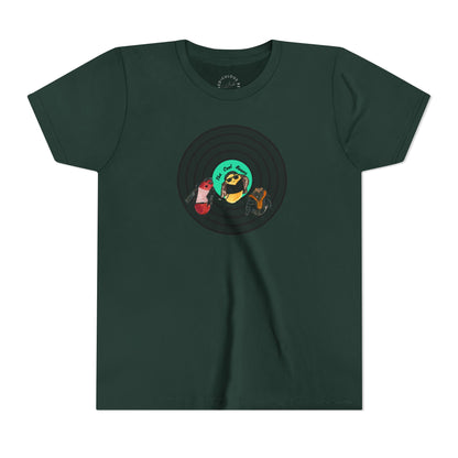 Youth Tee — Cute Cool Beans Retro Vinyl Graphic