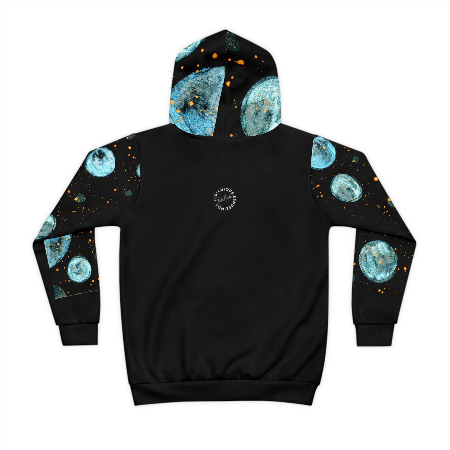 Little Blue Planets Galaxy Children's Hoodie (AOP)