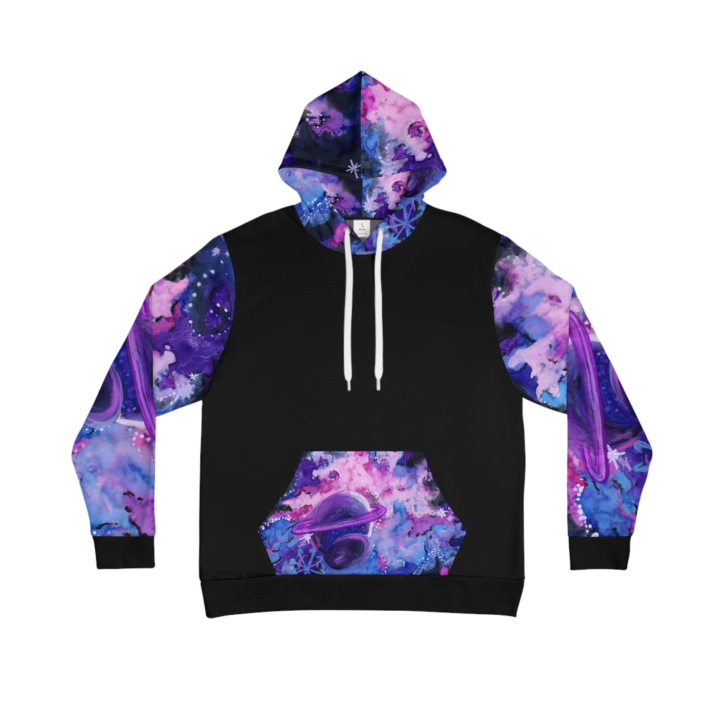 Purple Galaxy Galaxy Unisex Fashion Hoodie (AOP)