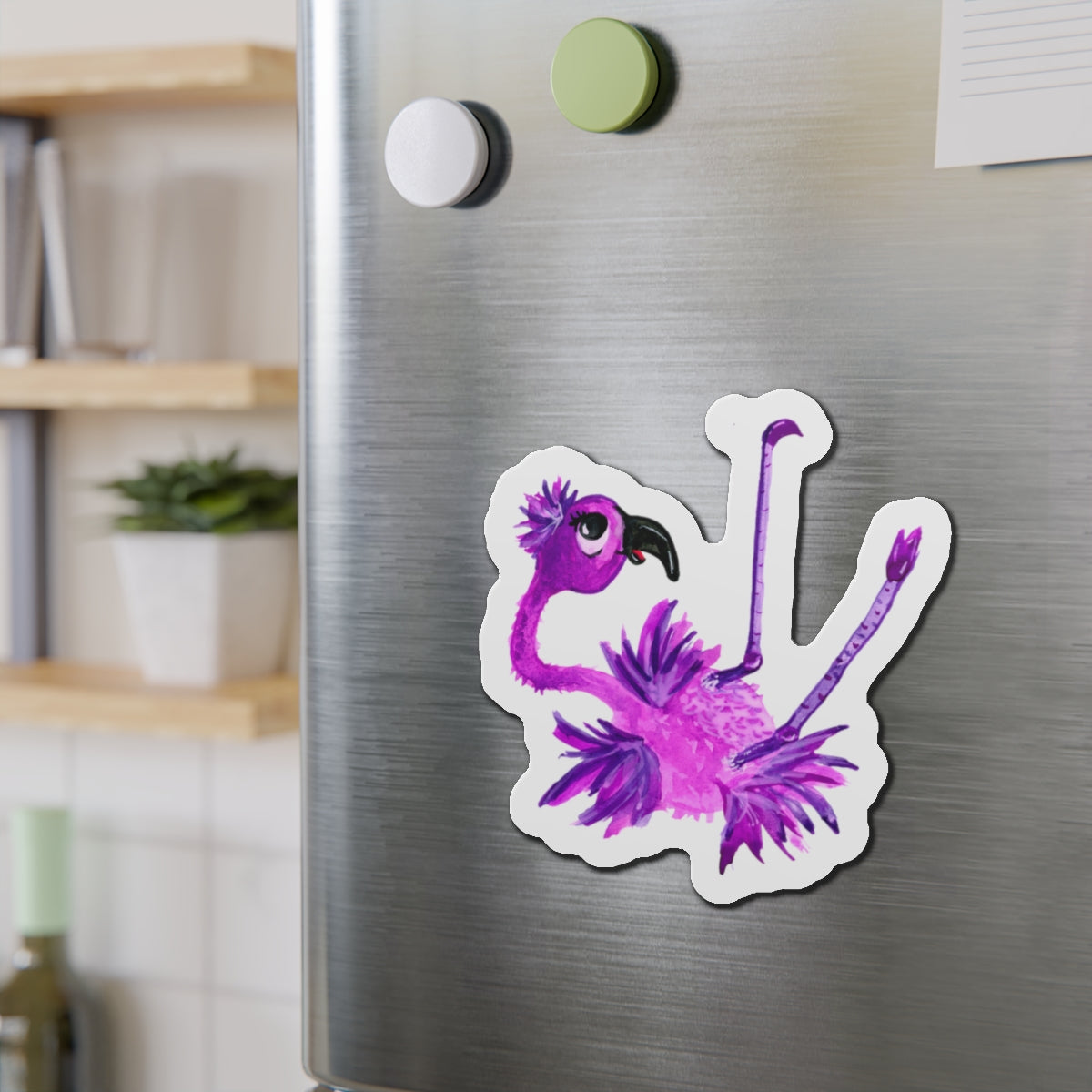 Die-Cut Magnets  Custom Shape, 5 Sizes, Vinyl Material for Outdoor Use, Flexible and Durable, Black Backing - Home Decor Refrigerator Magnets