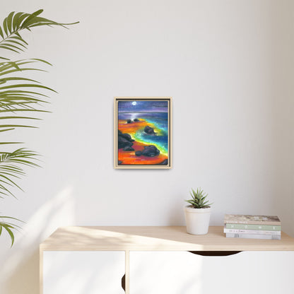 Beach at Night Frame Wall Art