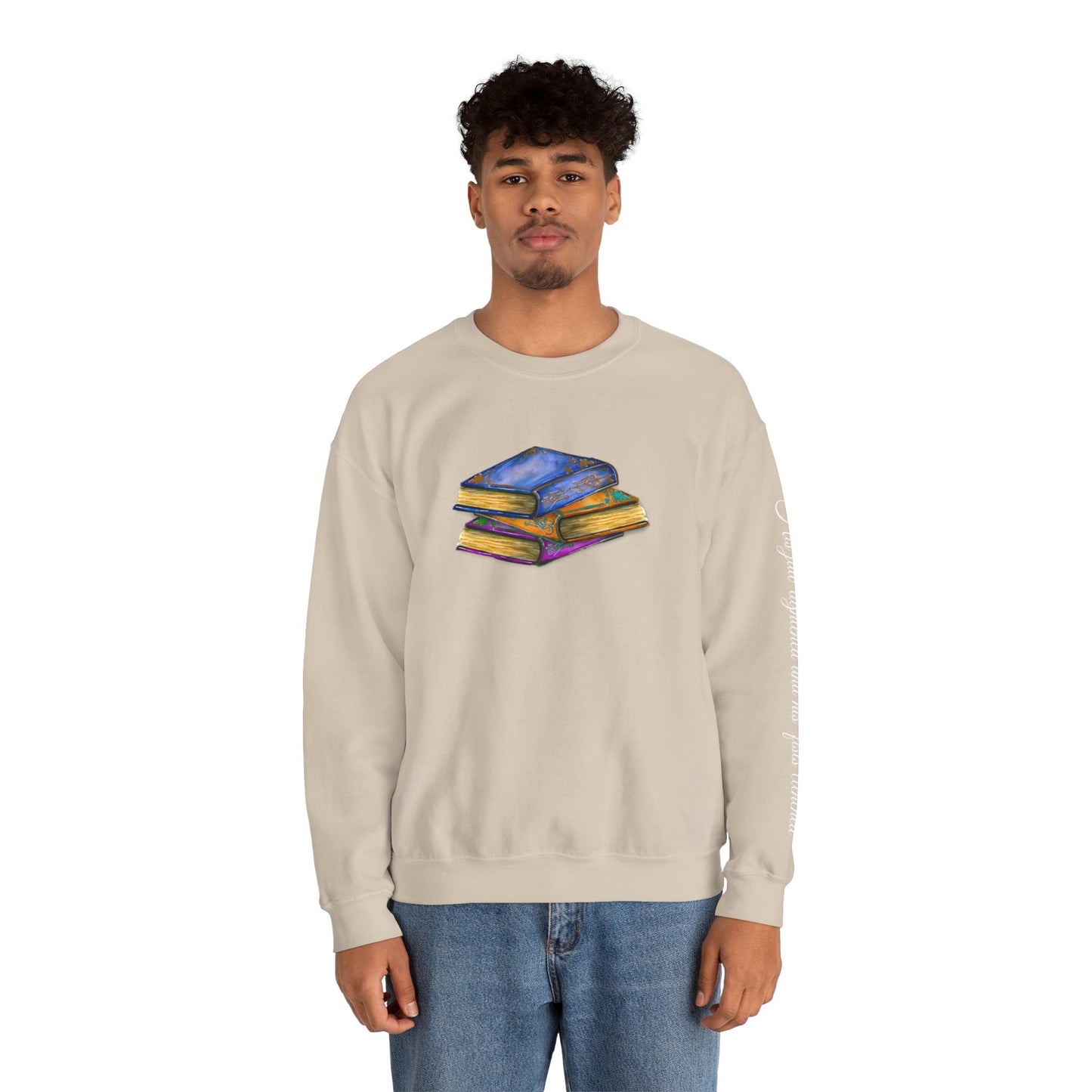 Book- His jaw tightened... Unisex Heavy Blend™ Crewneck Sweatshirt