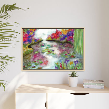 Floral Summer Pond Framed Wall Art