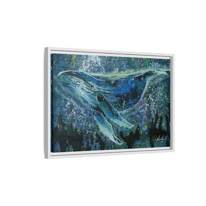 Watercolor Whale Framed Wall Art