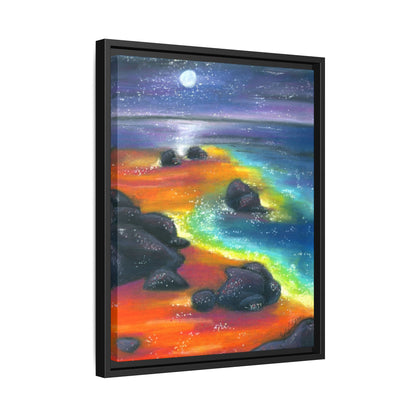 Beach at Night Frame Wall Art