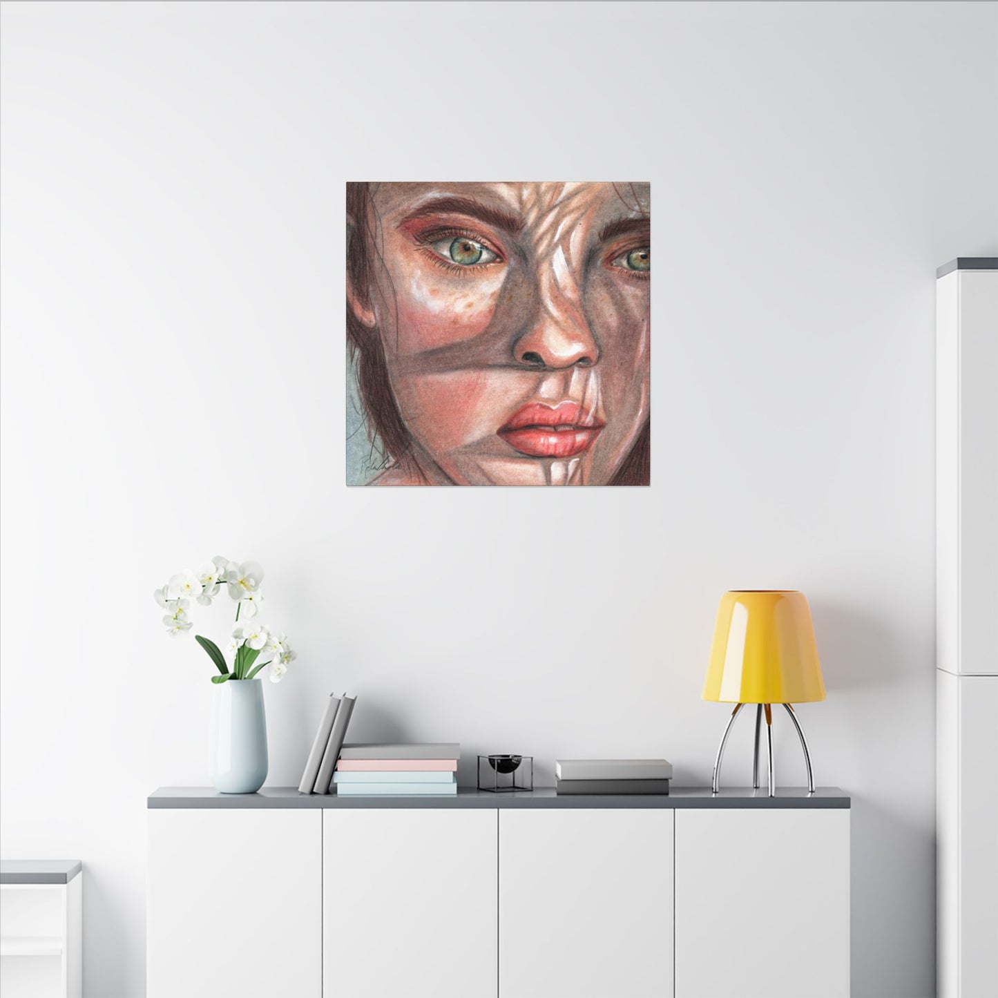 Woman In the Shadows Canvas Gallery Wrap