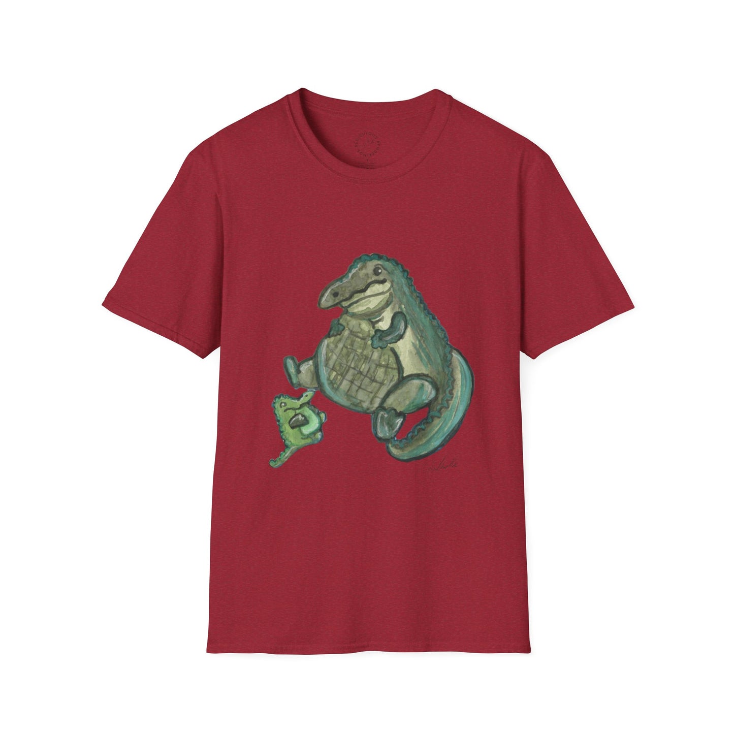 Father Son Alligator Unisex Softstyle Print T-Shirt