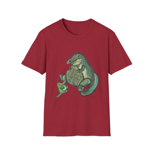 Father Son Alligator Unisex Softstyle Print T-Shirt