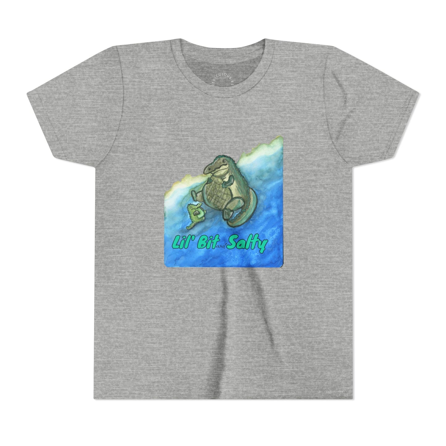 Youth Tee — "Lil' Bit Salty" Gator Graphic Shirt