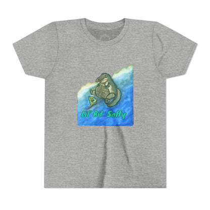 Youth Tee — "Lil' Bit Salty" Gator Graphic Shirt