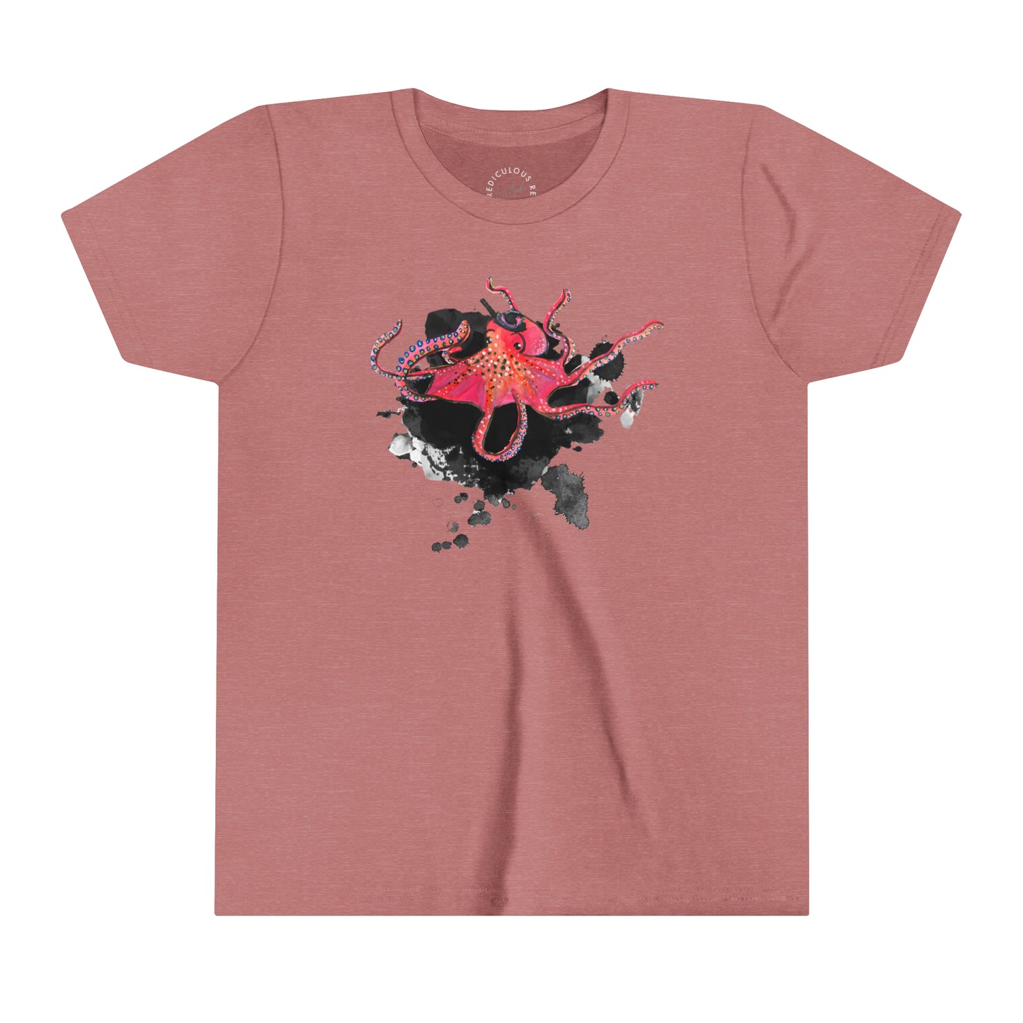 Red Octopus Kids T-Shirt