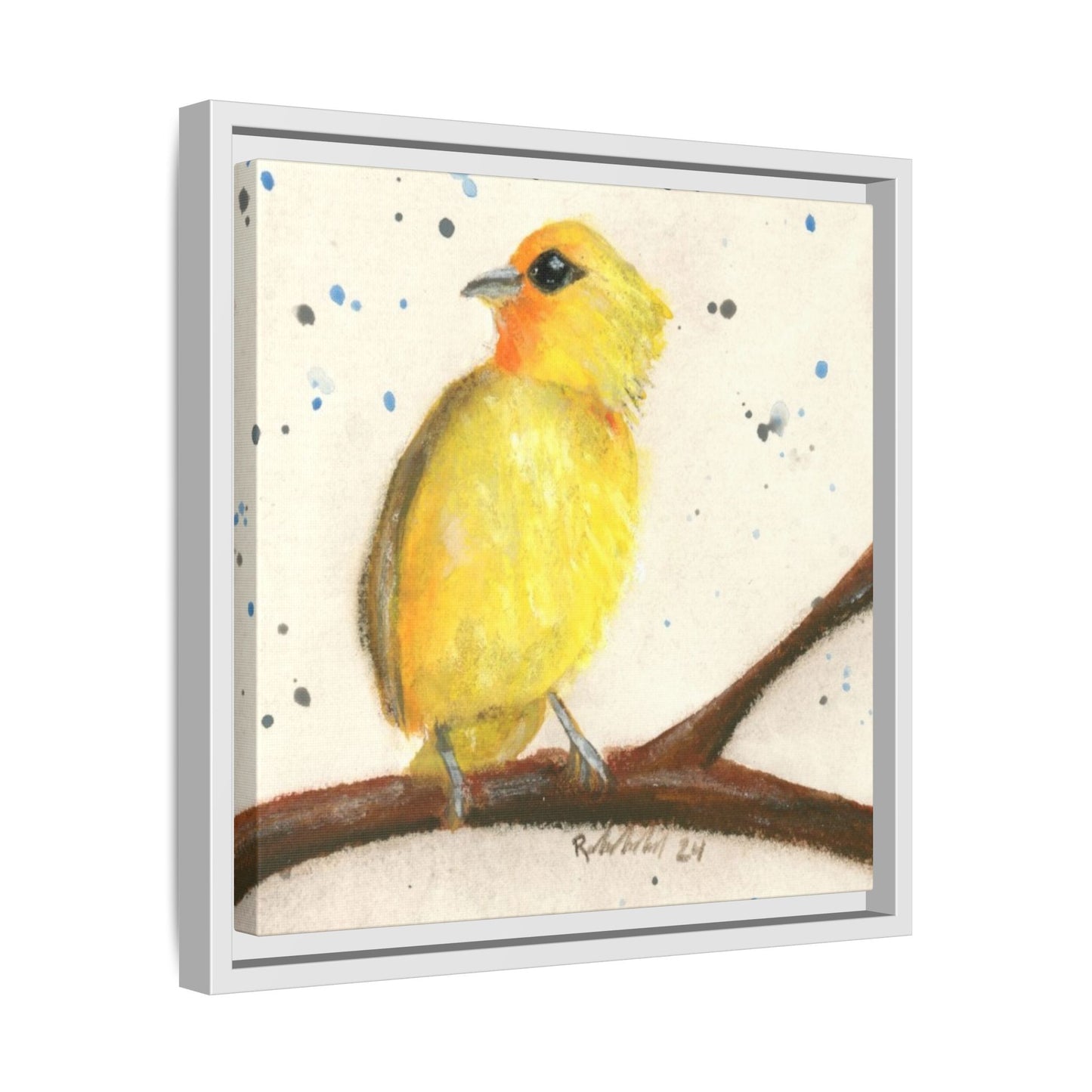 Yellow Canary Bird Framed Wall Art