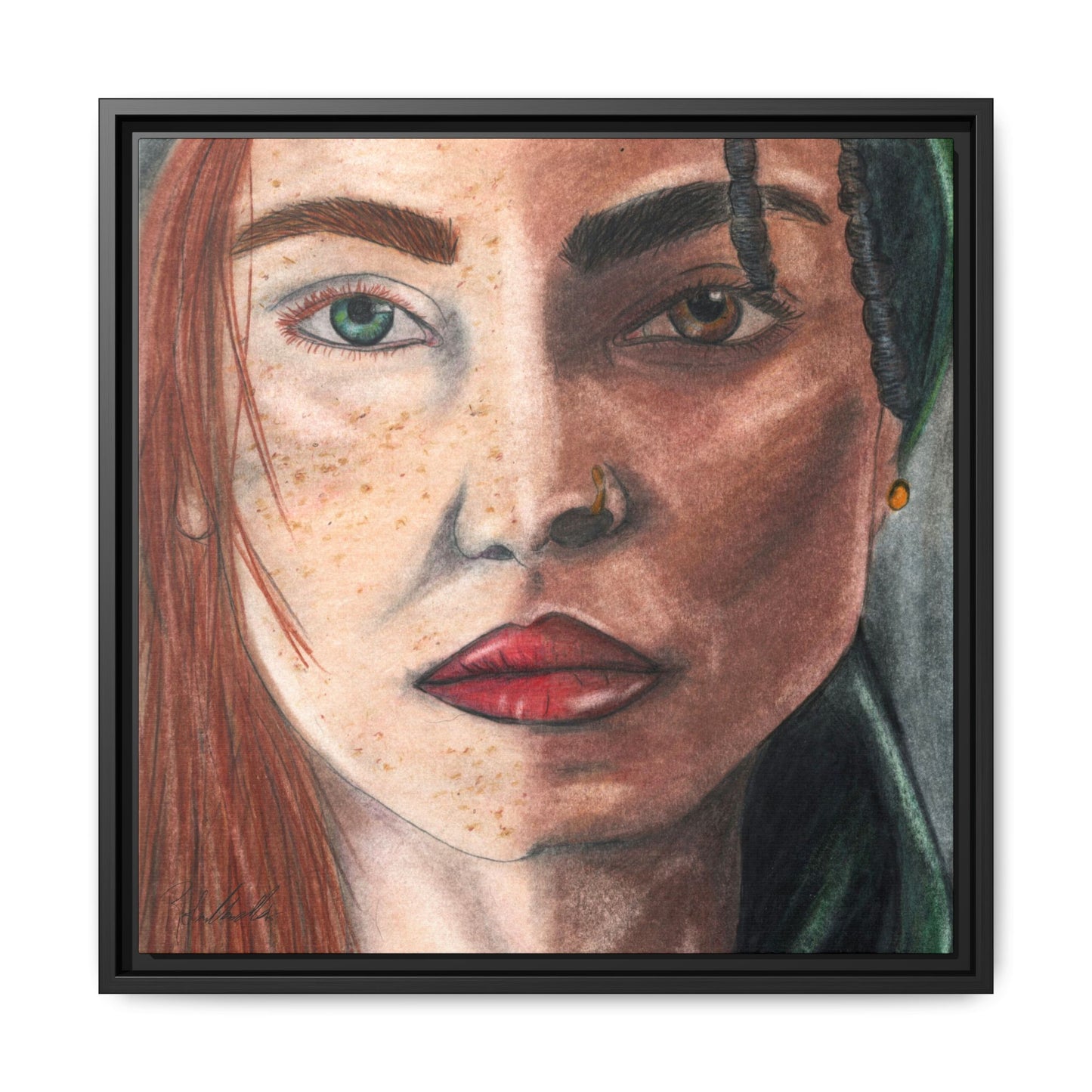 Beyond Race Woman Framed Wall Art