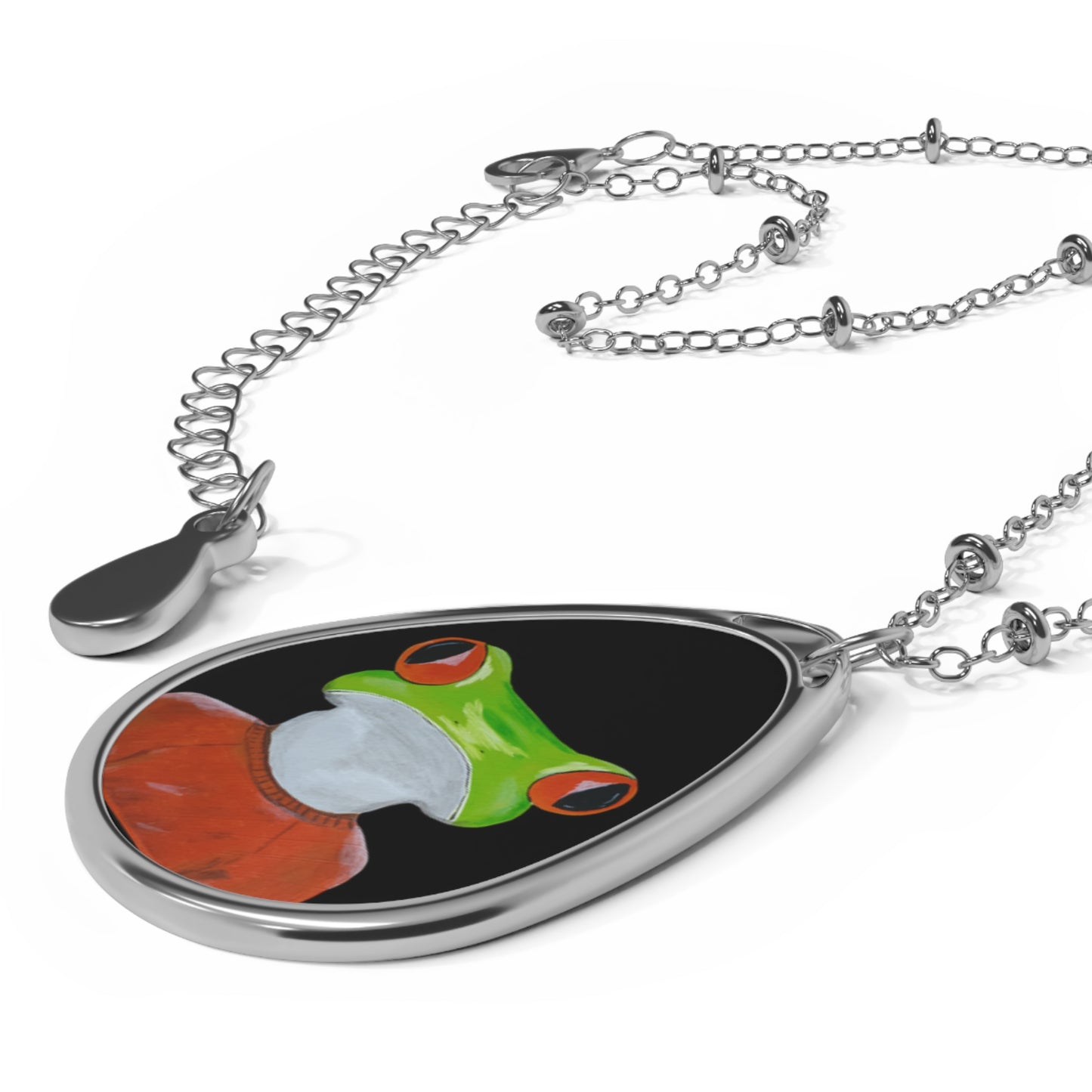 Frederick Frog Oval Necklace