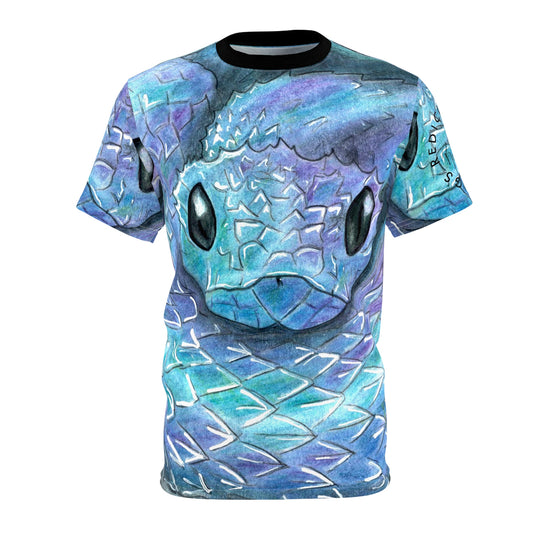 Cute Snake Unisex T-Shirt (AOP)