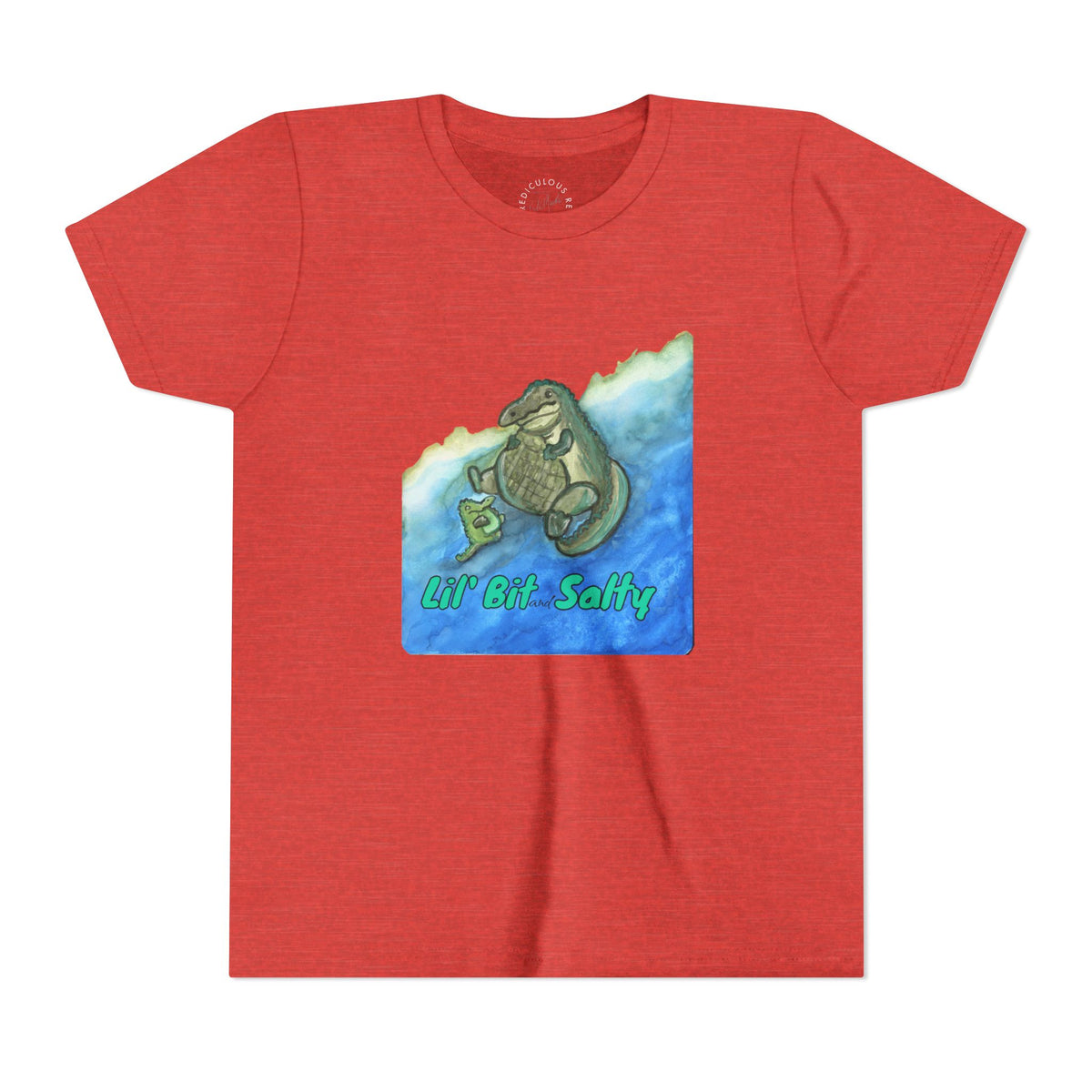 Youth Tee — "Lil' Bit Salty" Gator Graphic Shirt