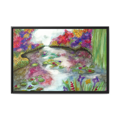 Floral Summer Pond Framed Wall Art
