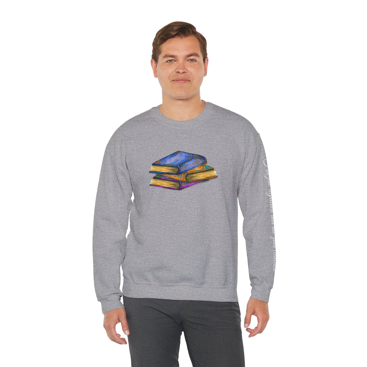 Book- His jaw tightened... Unisex Heavy Blend™ Crewneck Sweatshirt