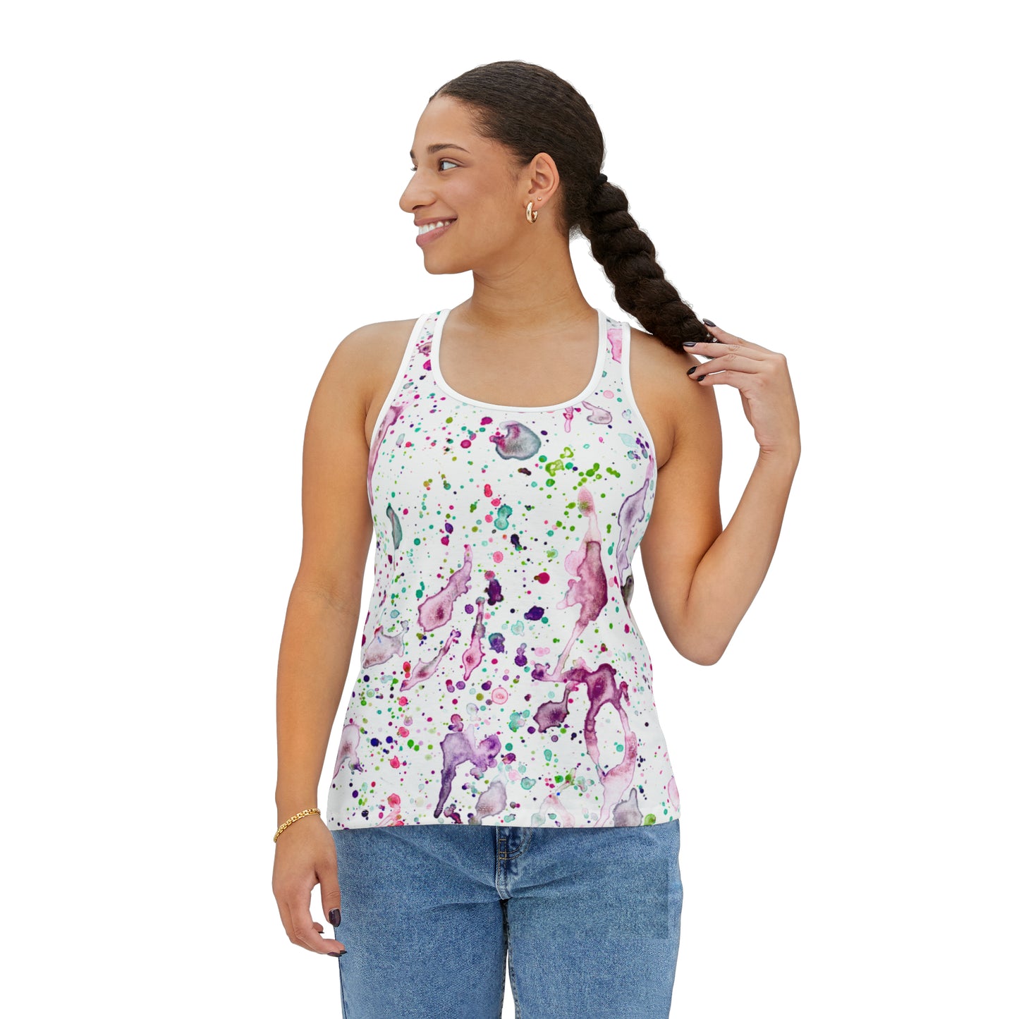 Bright Splashes Women's Tank Top (AOP)