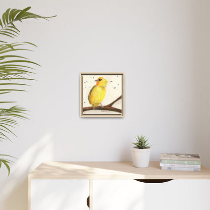 Yellow Canary Bird Framed Wall Art