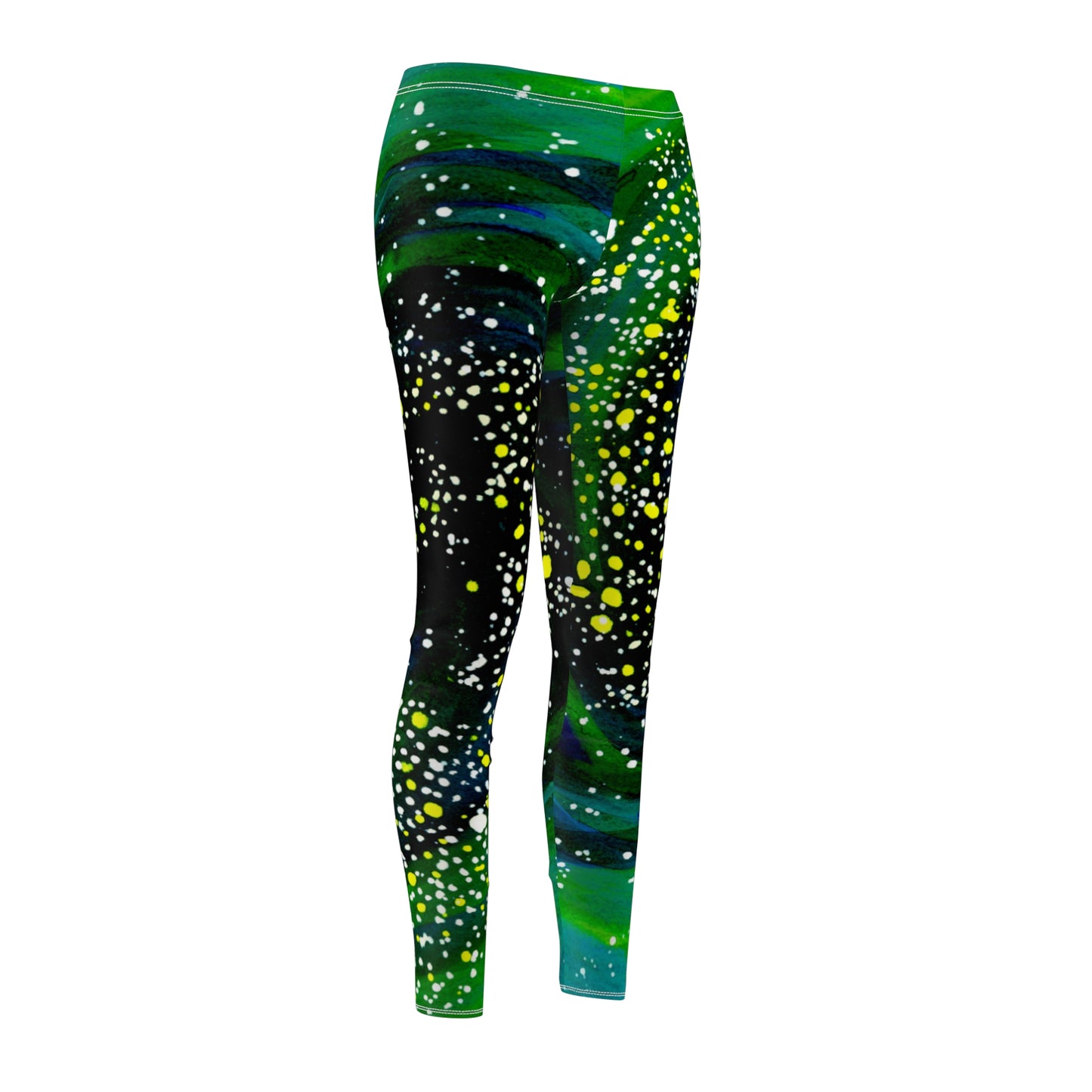 Spiral Galaxy Women's Cut & Sew Casual Leggings (AOP)