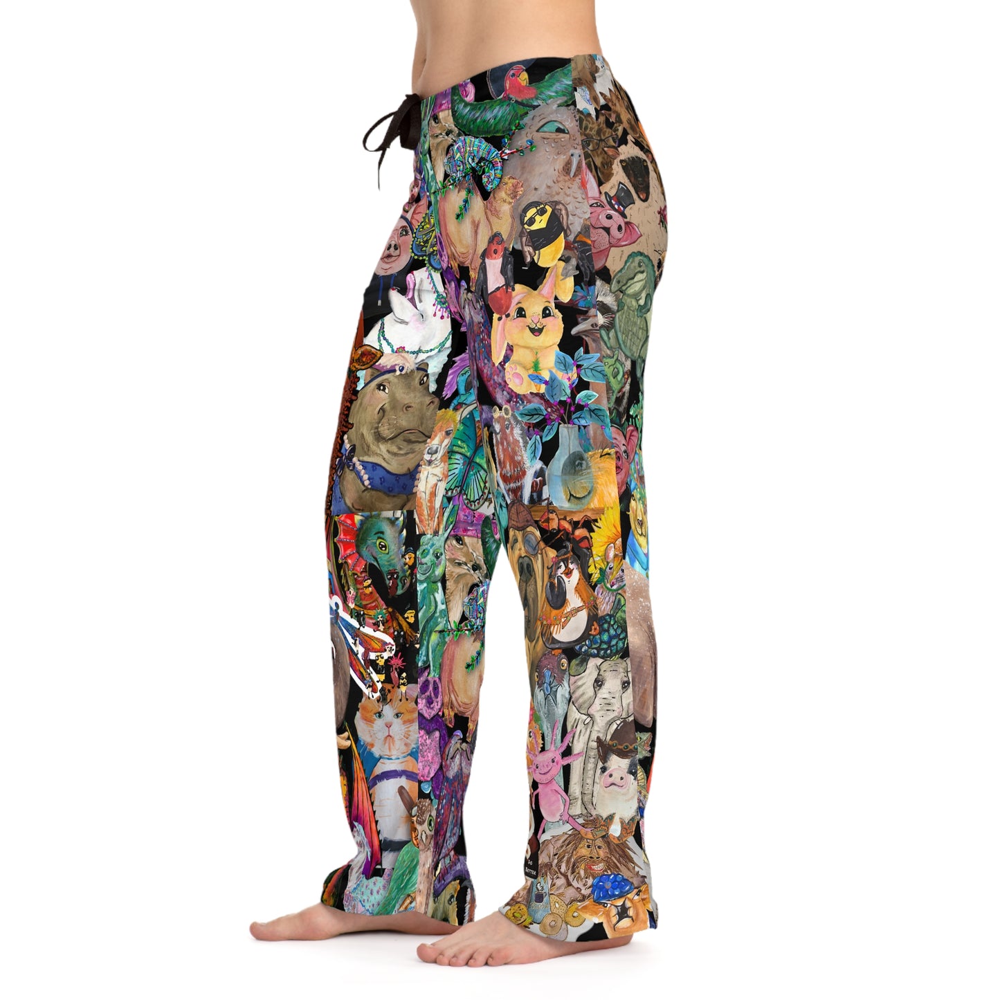 Animal Mashup Women's Pajama Pants (AOP)