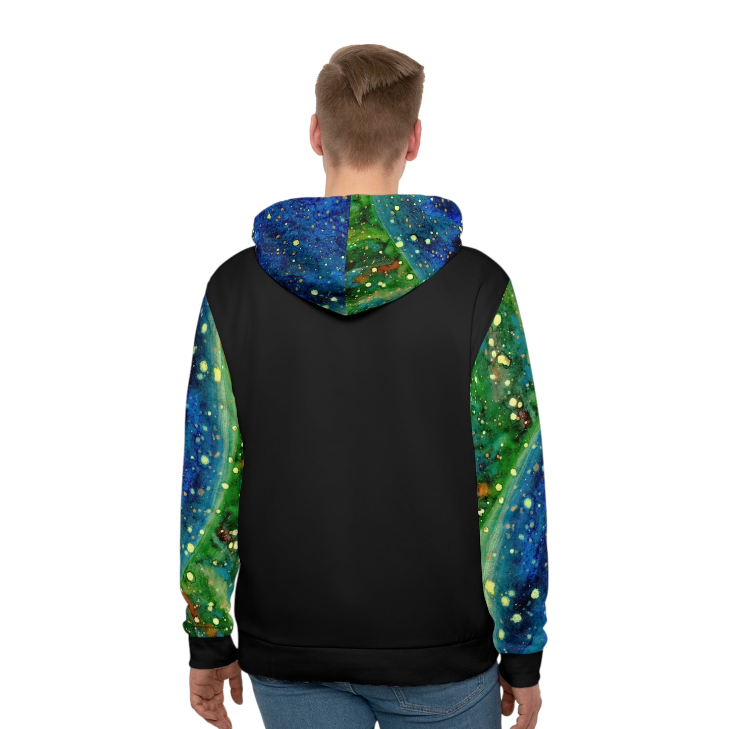 Blue Planet Galaxy Unisex Fashion Hoodie (AOP)