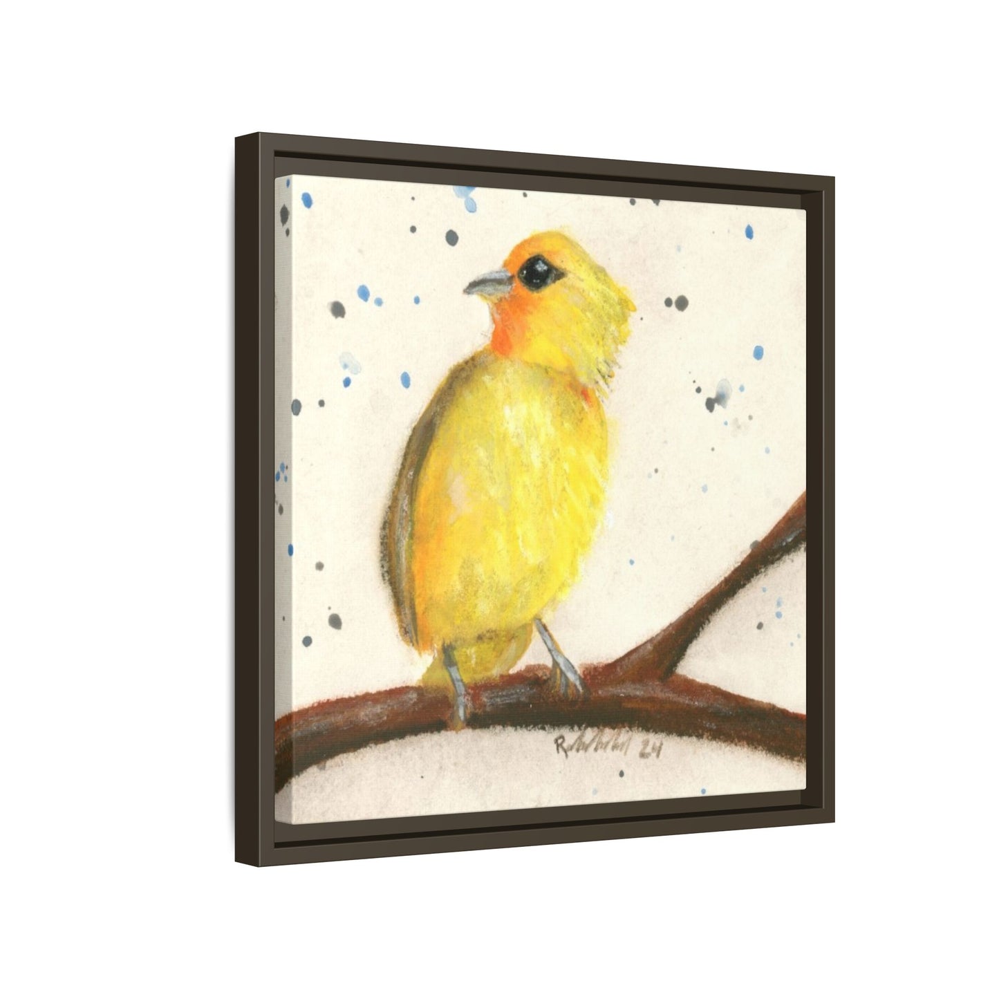 Yellow Canary Bird Framed Wall Art