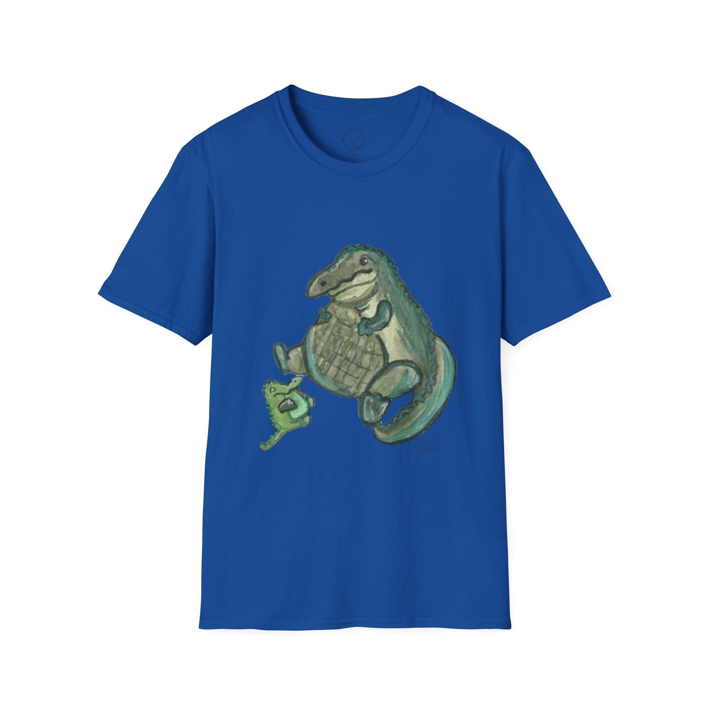 Father Son Alligator Unisex Softstyle Print T-Shirt