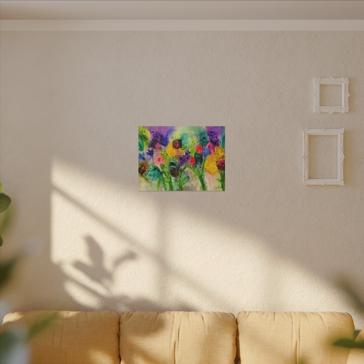 Abstract Flowers Canvas Gallery Wrap