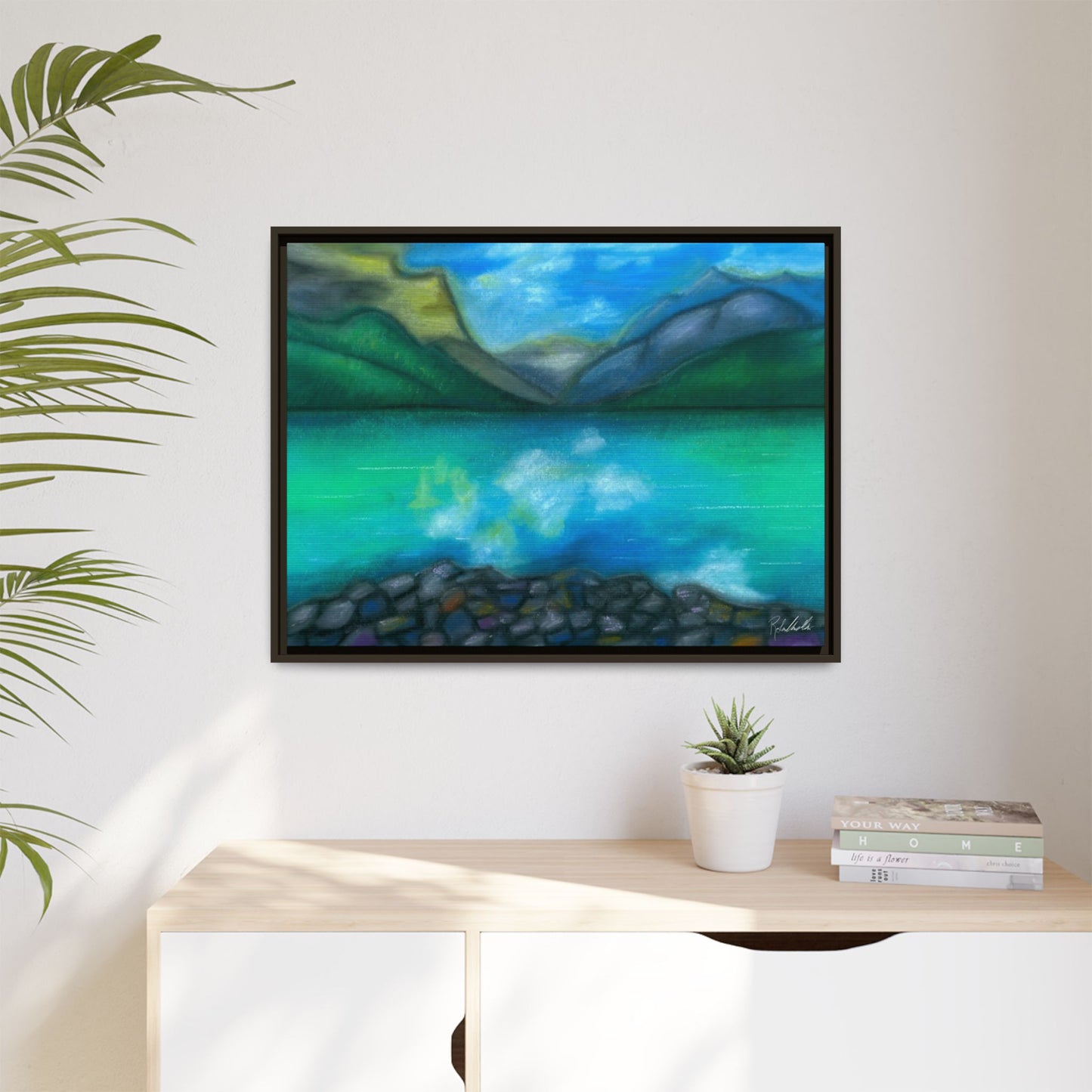 Mountain Lake Framed Wall Art