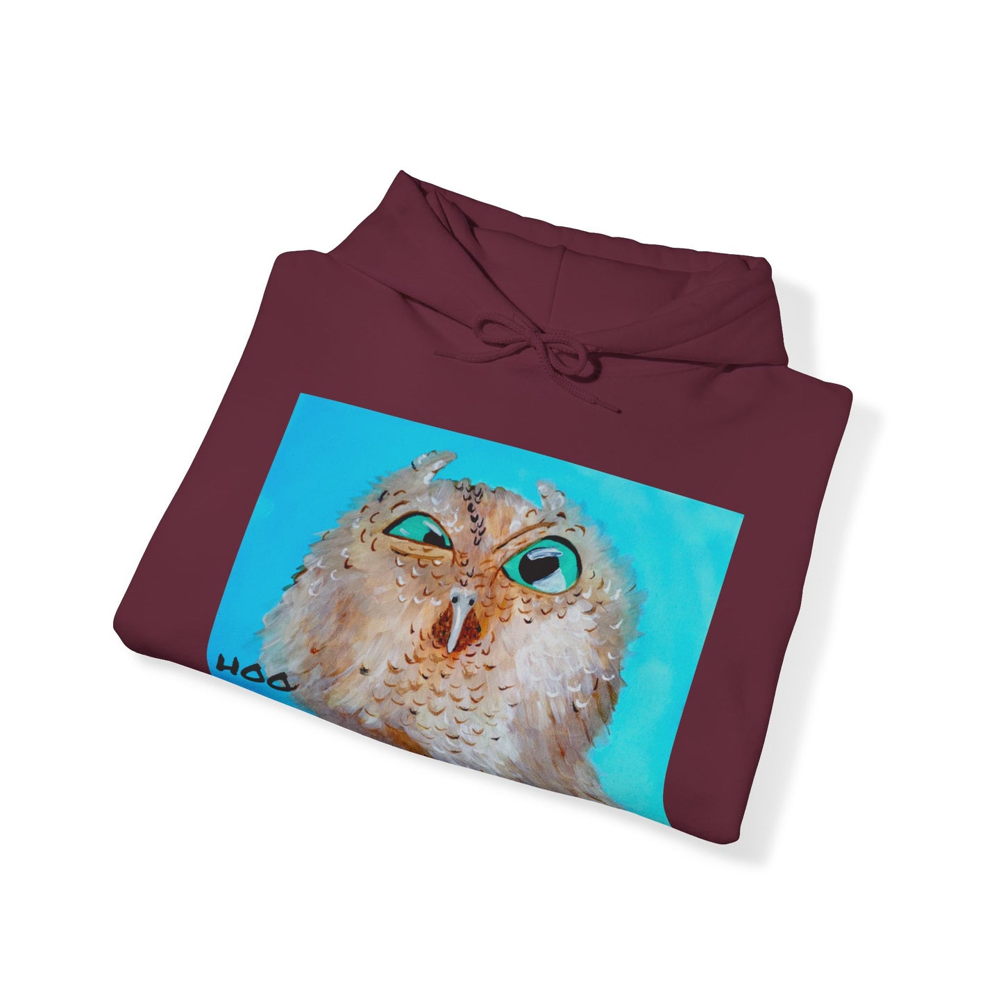 Grumpy Owl- Hoo You Lookin At? Hooded Sweatshirt