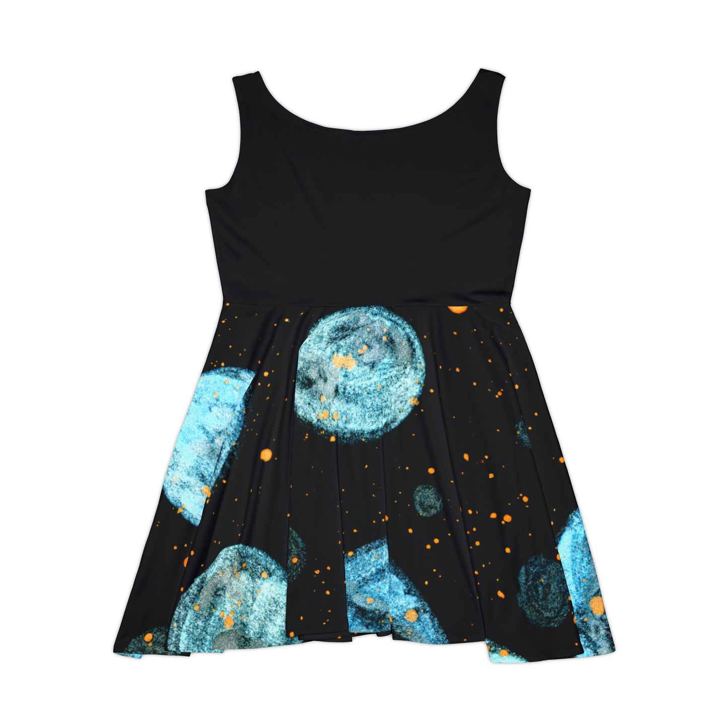 Little Blue Planets Galaxy Women's Skater Dress (AOP)