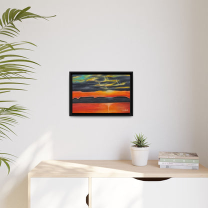 Sleeping Giant at Sunset Framed Wall Art
