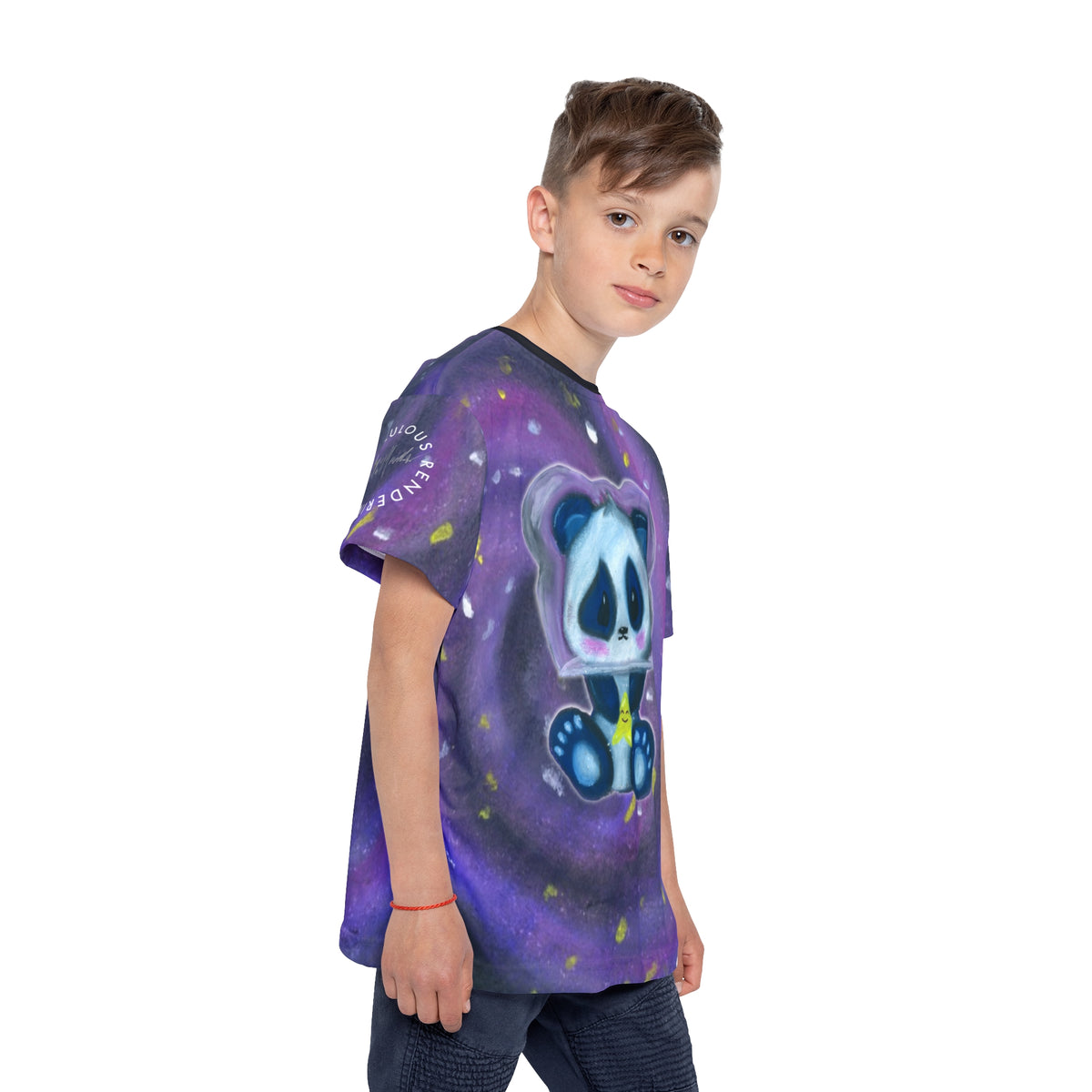 Kids Panda Galaxy Jersey — Cute Star-Holding Panda All-Over Print