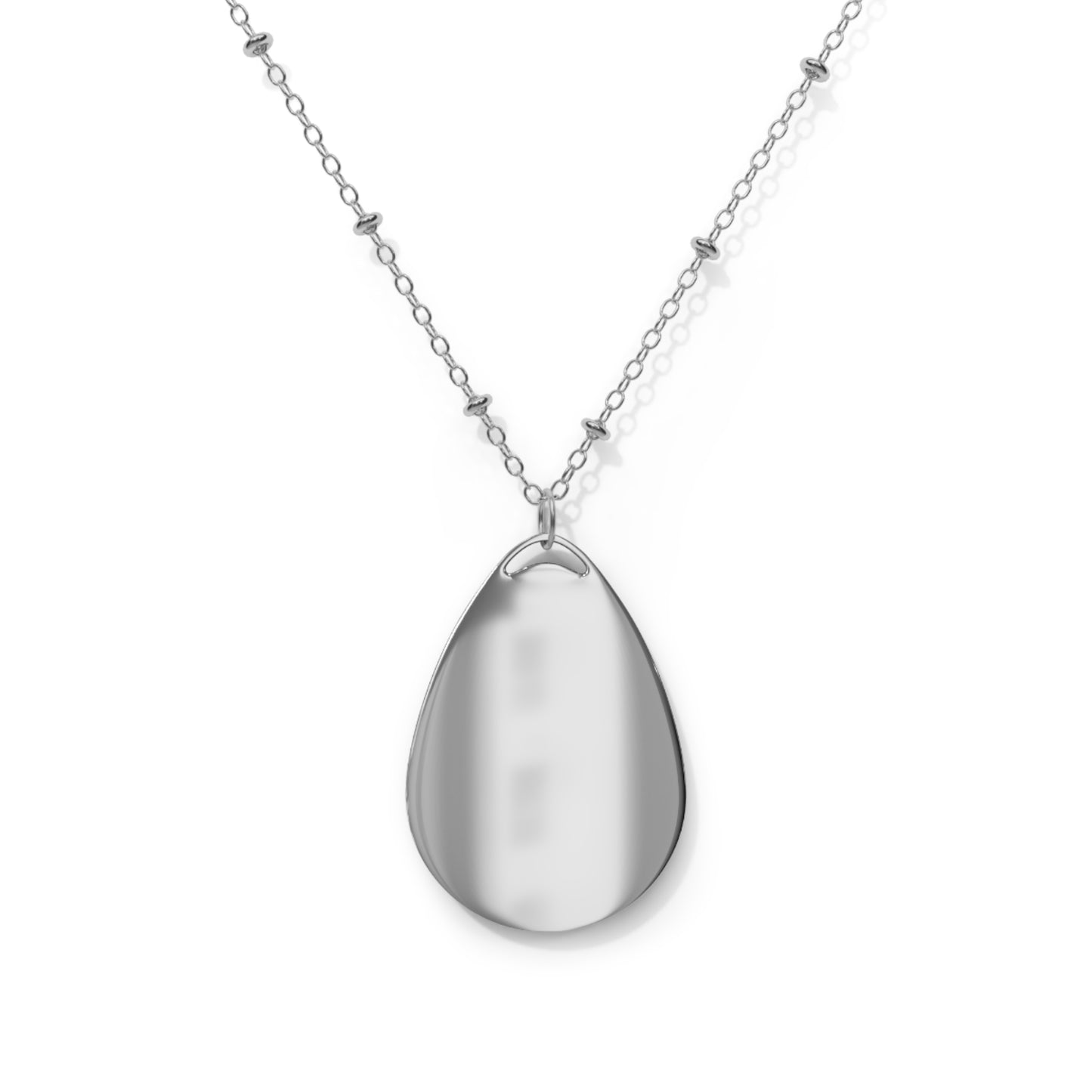 Octavia Ostrich Oval Necklace