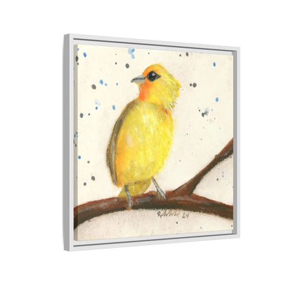 Yellow Canary Bird Framed Wall Art