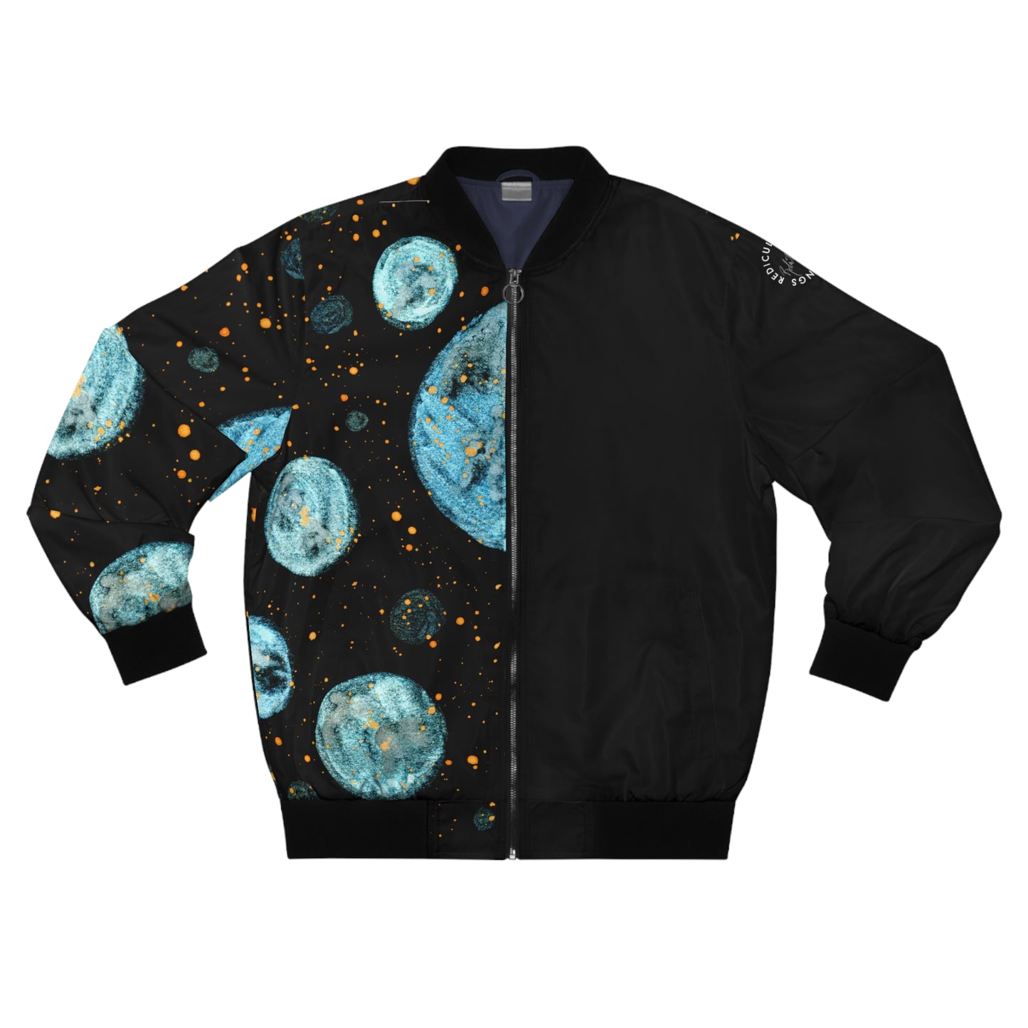 Little Blue Planets Galaxy Men's Bomber Jacket (AOP)