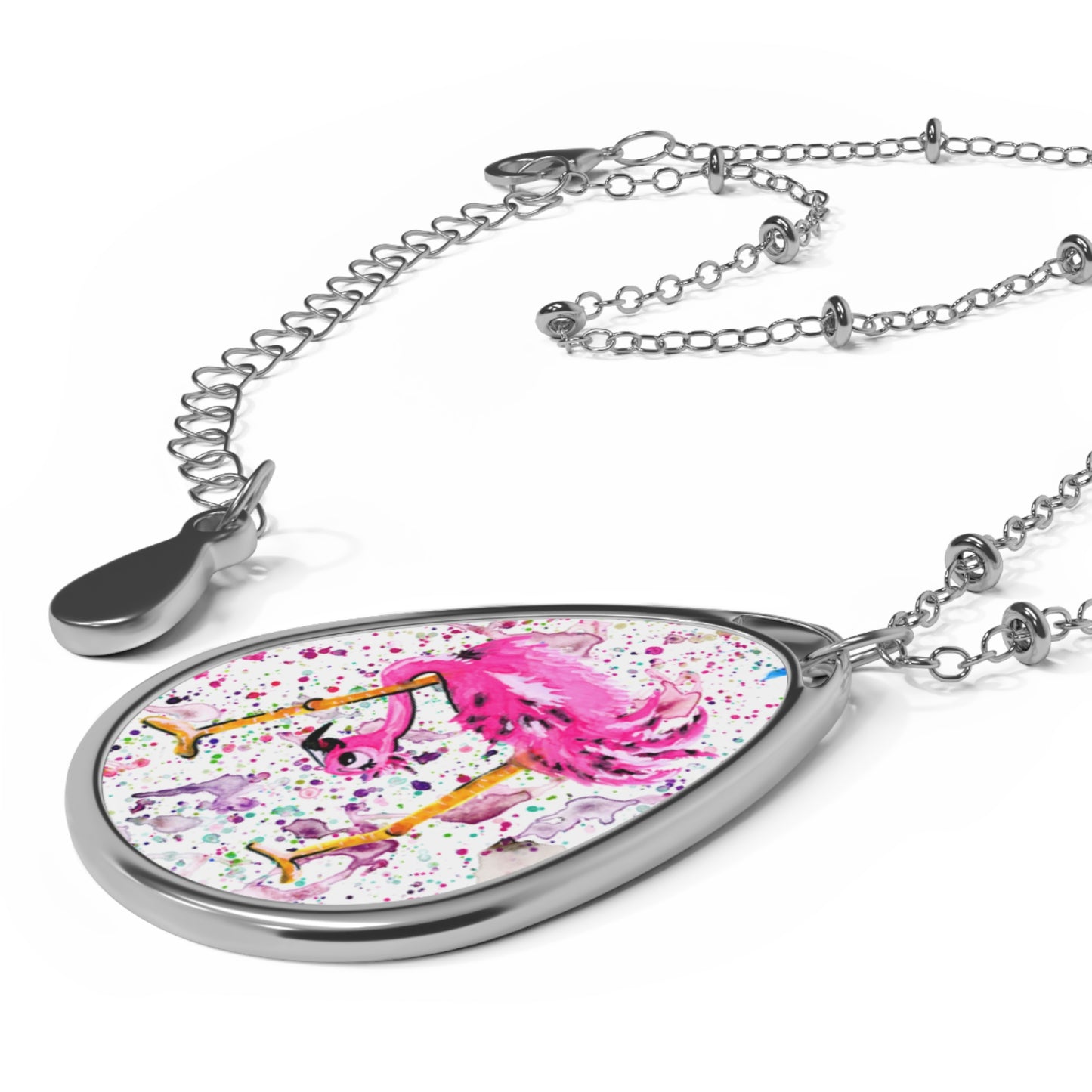 Flamingo 7 Oval Necklace