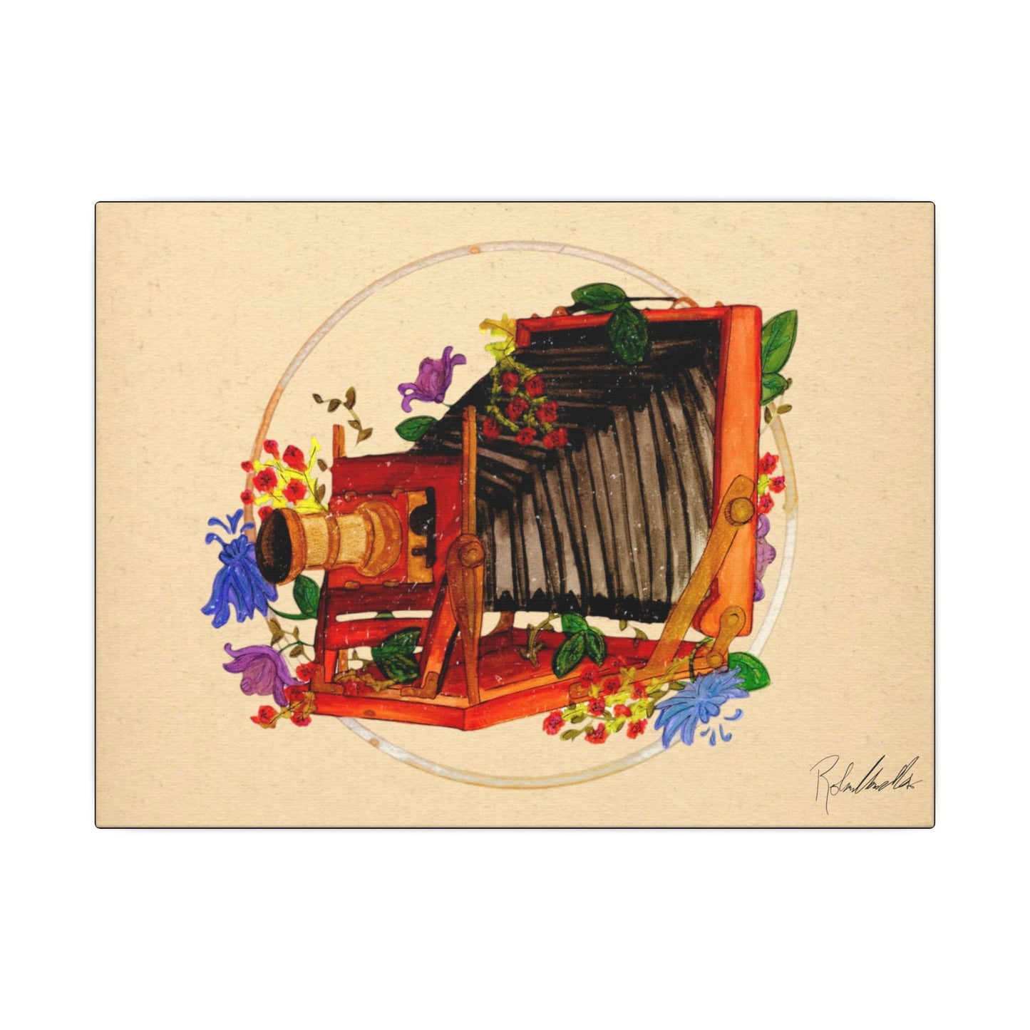 Vintage camera Canvas Gallery Wrap