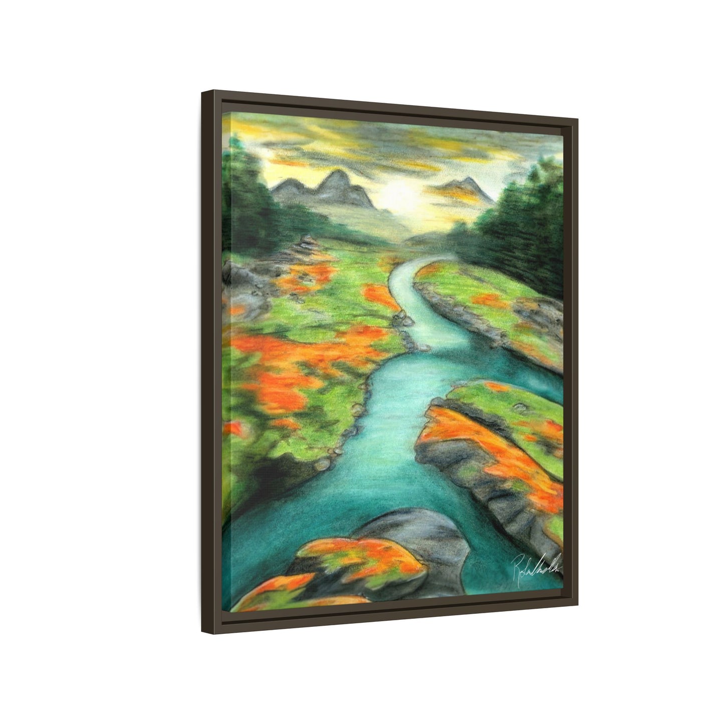 Mountain Stream Framed Wall Art