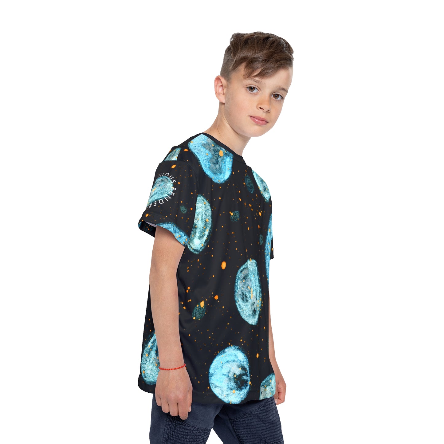 Little Blue Planets Galaxy Kids Sports Jersey (AOP)