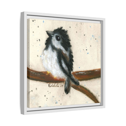 Black Finch Bird Framed Wall Art