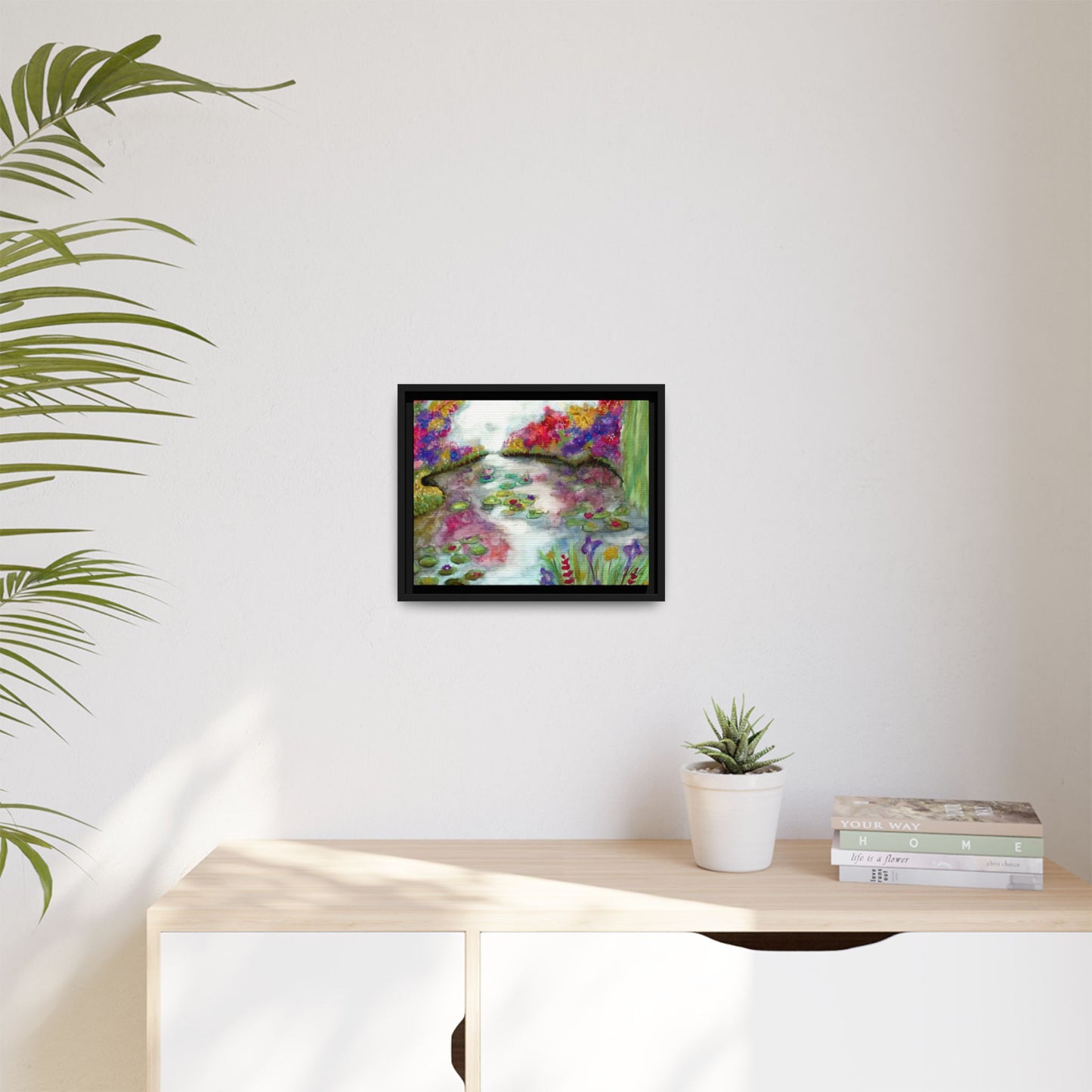 Floral Summer Pond Framed Wall Art