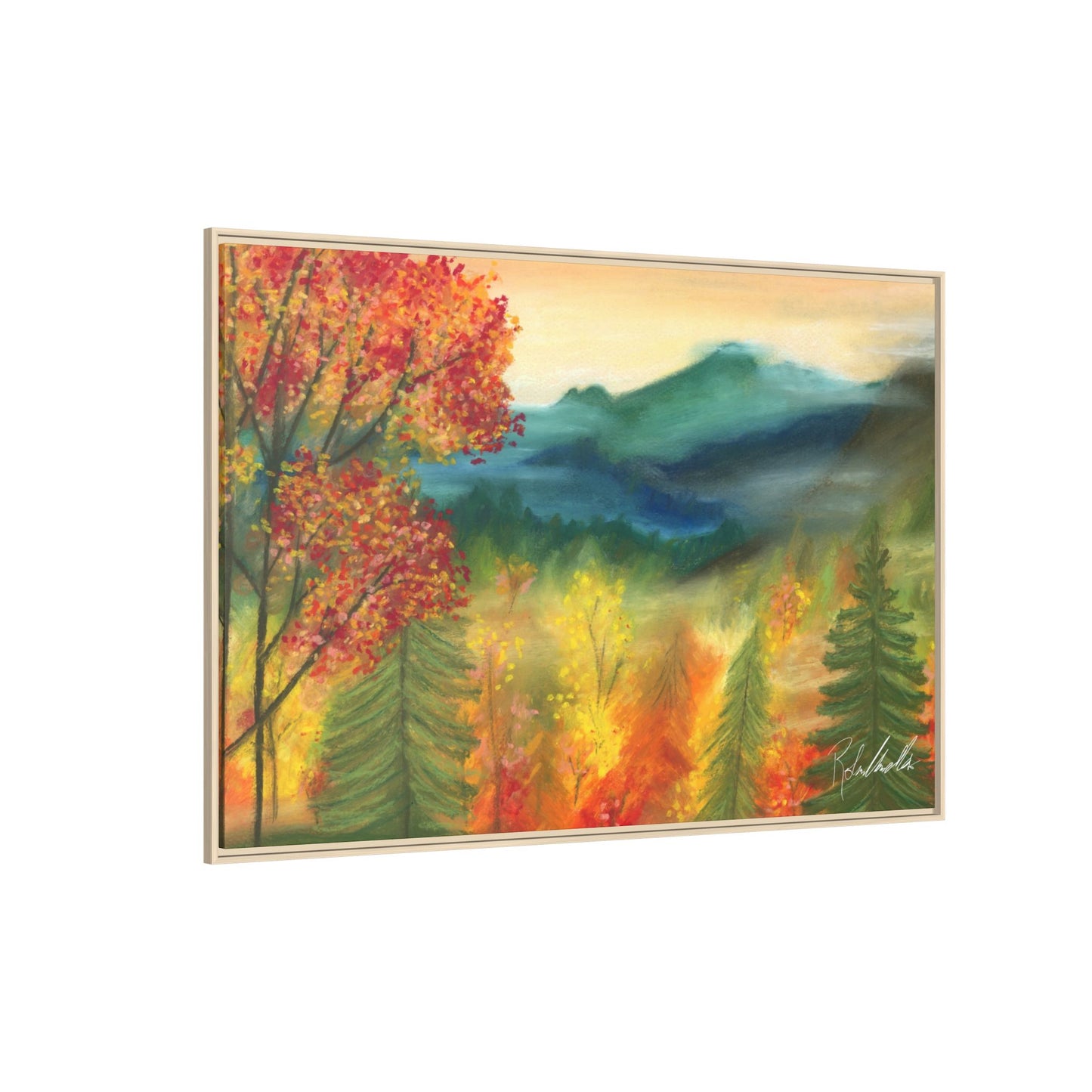 Fall Mountains Framed Wall Art