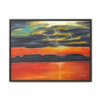 Sleeping Giant at Sunset Framed Wall Art