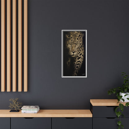 Leopard at Night Framed Wall Art