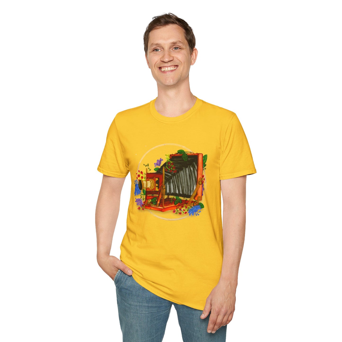 Vintage Camera Unisex Softstyle T-Shirt