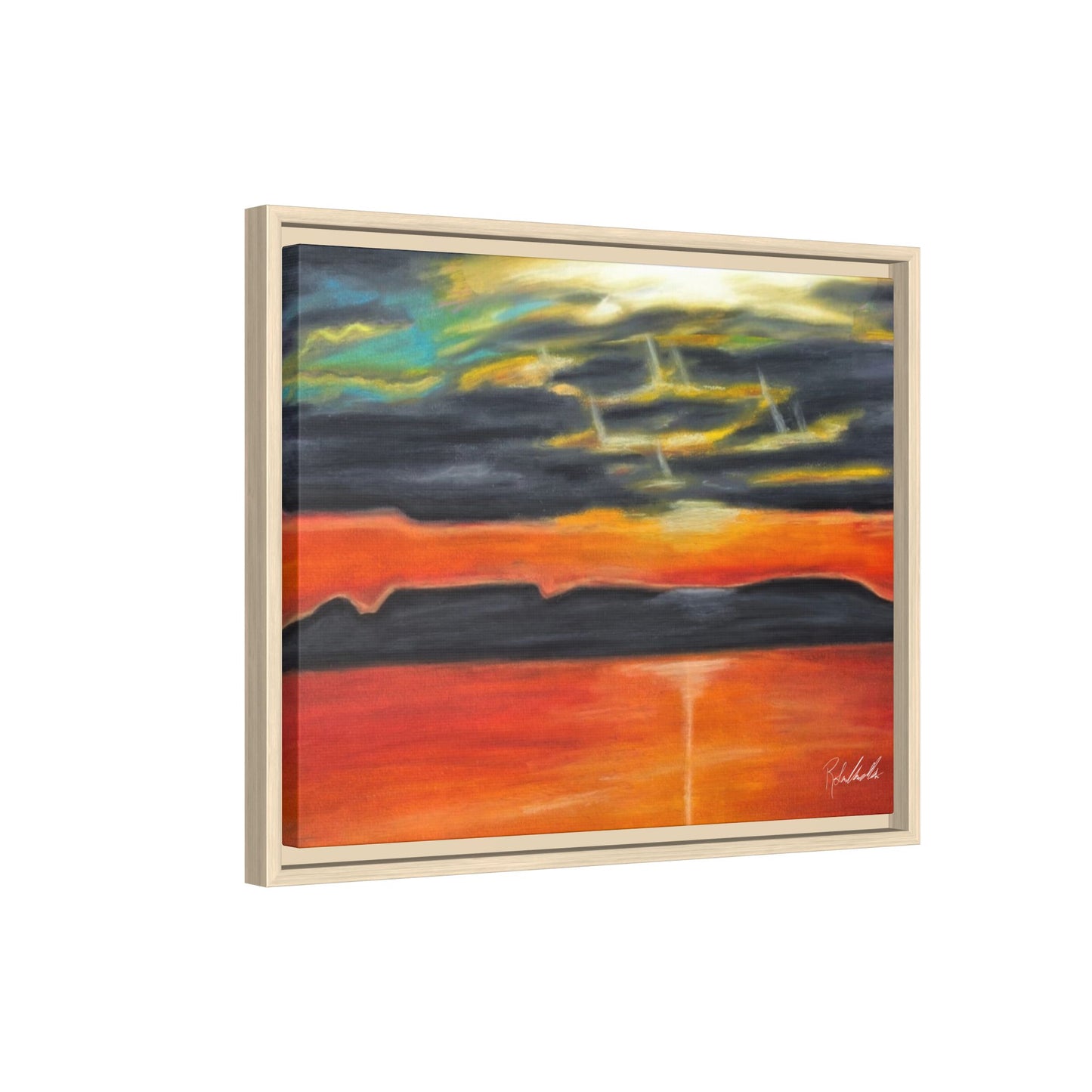 Sleeping Giant at Sunset Framed Wall Art