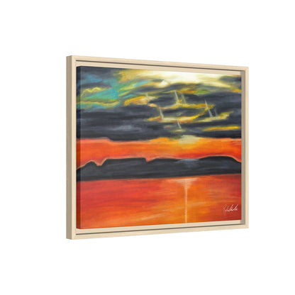 Sleeping Giant at Sunset Framed Wall Art
